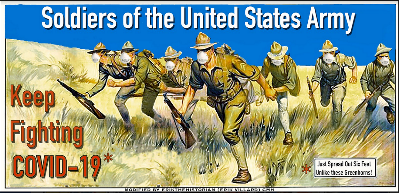 COVID-19 poster Credit: Dr. Erik Villard U.S. Army Center of Military History